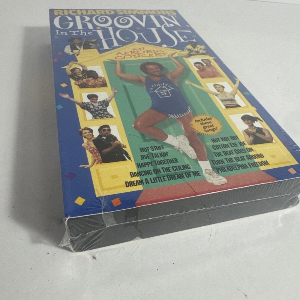 New Richard Simmons (VHS, 1998)‎ Groovin In The House Jazzercise ~Sealed - Picture 4 of 6